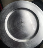 Lacquered Silver Cross Tray