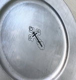 Lacquered Silver Cross Tray